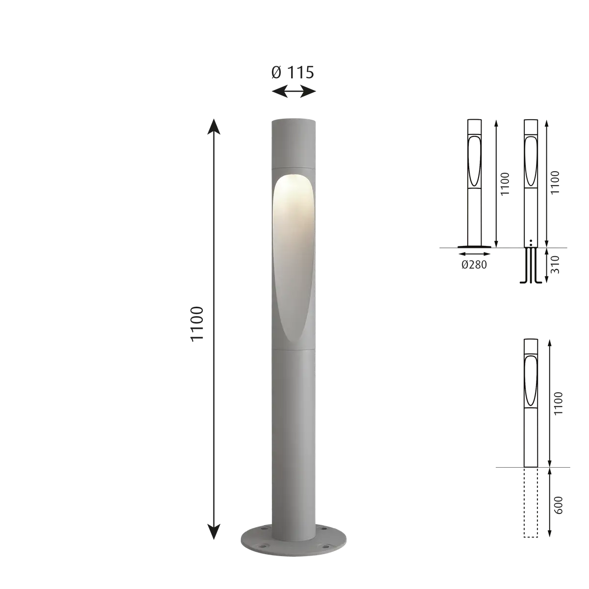 Louis Poulsen: Flindt Bollard